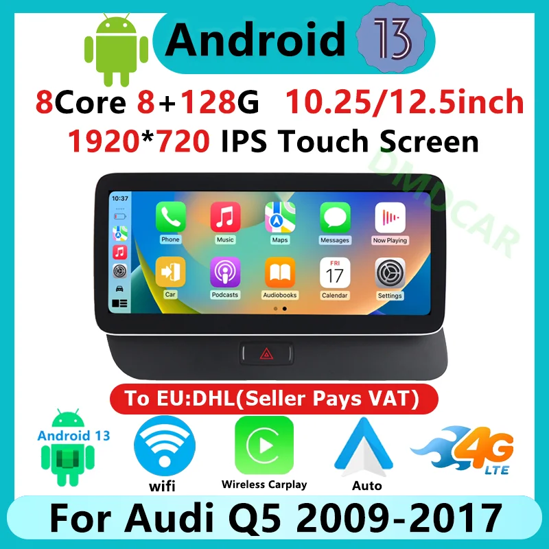 Factory Price 8G 64G Android13 12.5inch Carplay AUTO For AUDI Q5 09-16 Car Video Players GPS Navigation Bluetooth Android Radio
Factory Price 8G 64G Android13 12.5inch Carplay AUTO For AUDI Q5 09-16 Car Video Players GPS Navigation Bluetooth Android Radio