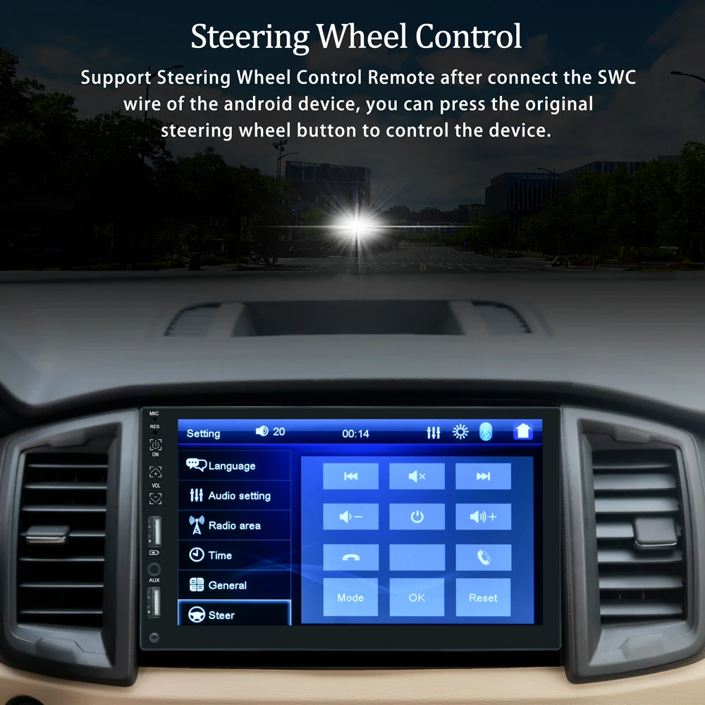 Generic 1 Din 2 Din Universal Car Radio Wire Carplay Android Auto