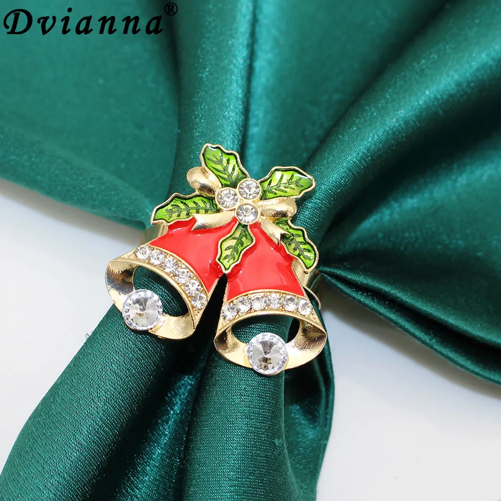 6Pcs Dvianna Napkin Ring New Christmas Bell Napkin Holder for Wedding Christmas Party Dinner Table Decorations HWC298
6Pcs Dvianna Napkin Ring New Christmas Bell Napkin Holder for Wedding Christmas Party Dinner Table Decorations HWC298