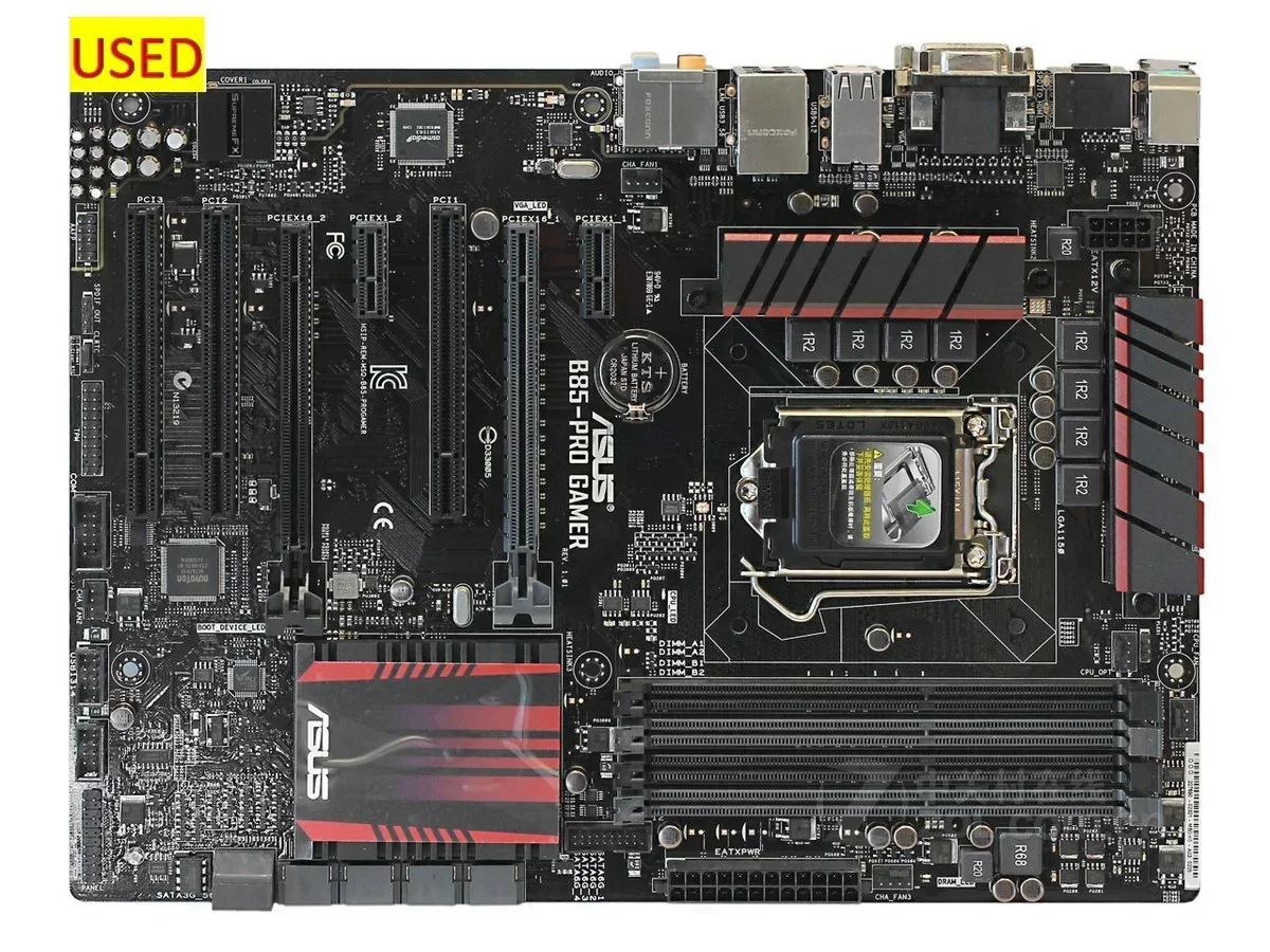 B85 PRO GAMER Desktop Motherboard Socket LGA 1150 i7 i5 i3 DDR3 32G SATA3 USB3.0 ATX Original Disassembly Used
B85 PRO GAMER Desktop Motherboard Socket LGA 1150 i7 i5 i3 DDR3 32G SATA3 USB3.0 ATX Original Disassembly Used