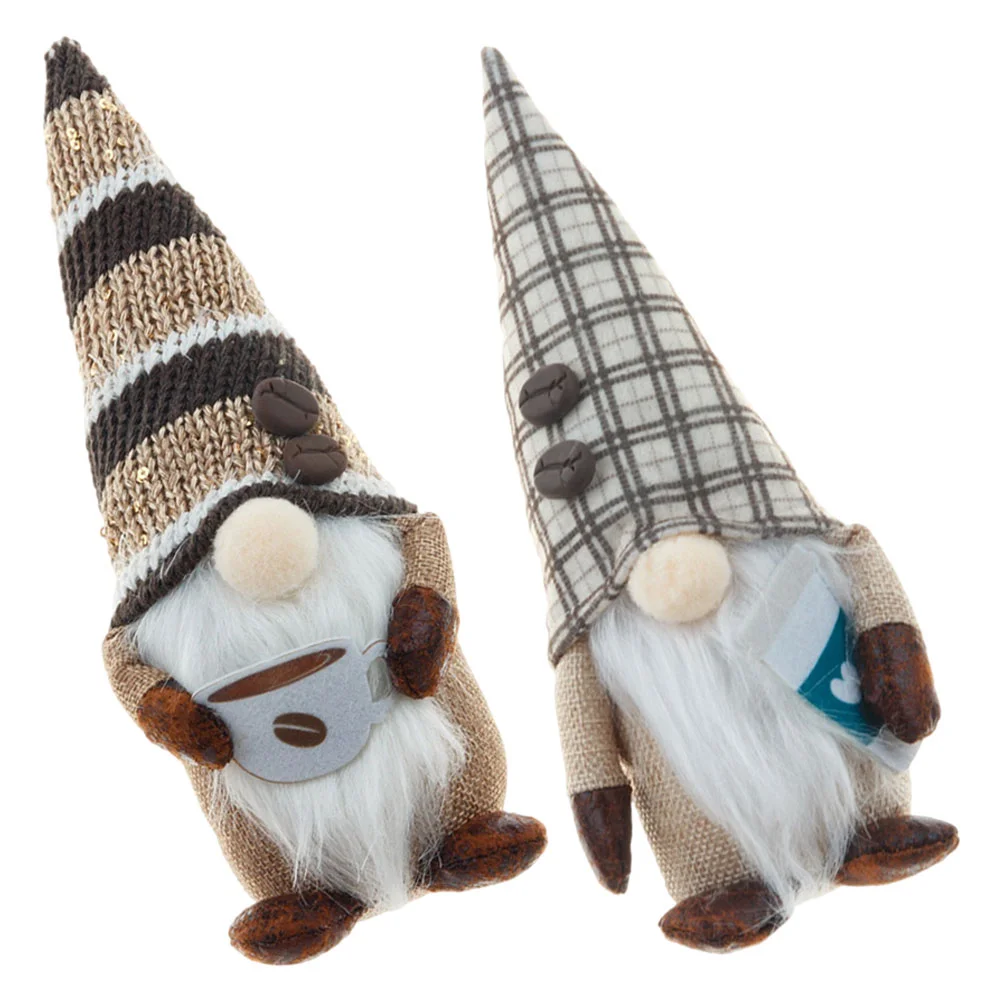 2 Pcs Coffee Plush Gnome Festival Decorations Party Desktop Adornment Scene Layout Pp Cotton Holiday
2 Pcs Coffee Plush Gnome Festival Decorations Party Desktop Adornment Scene Layout Pp Cotton Holiday