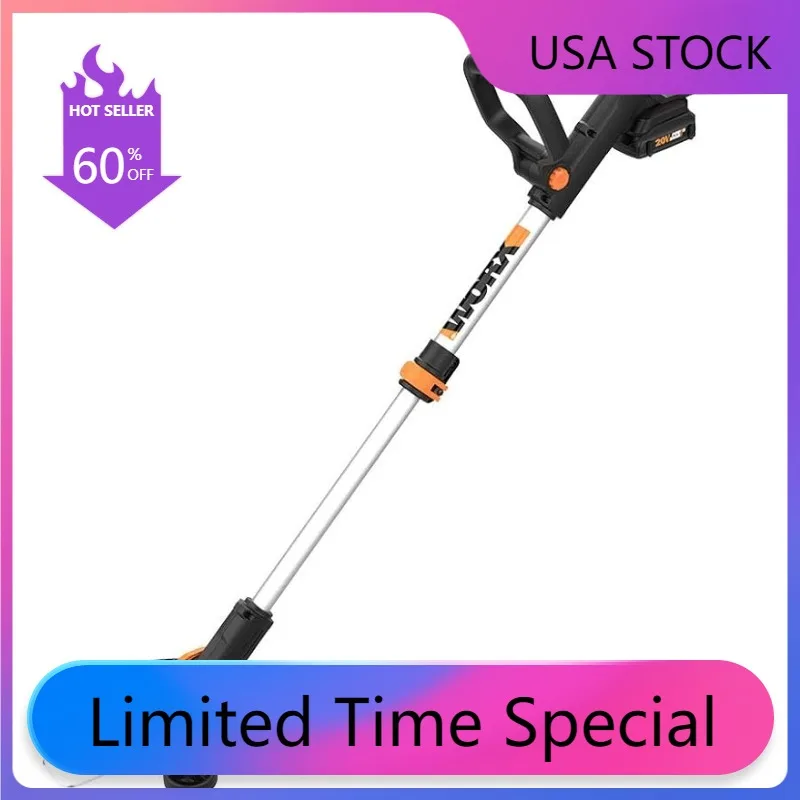 

Worx 20V 12" Cordless GT 3.0 String Trimmer Edger Weed Trimmer Batteries Charger Included
