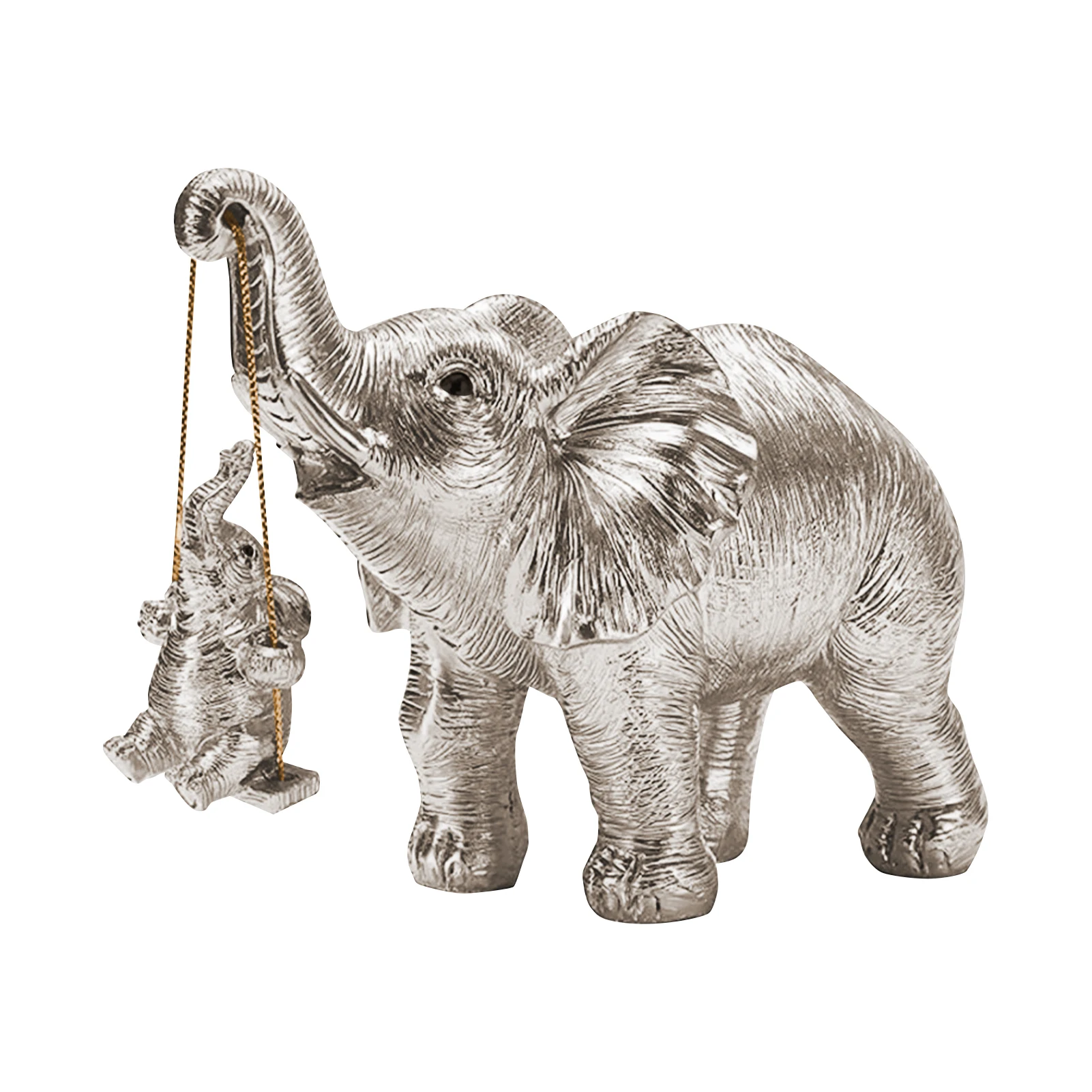

Home Decor For Bookshelf Office Living Room Collectible Figurine Good Luck Mom Gifts Modern Animal Elephant Statue Ornament