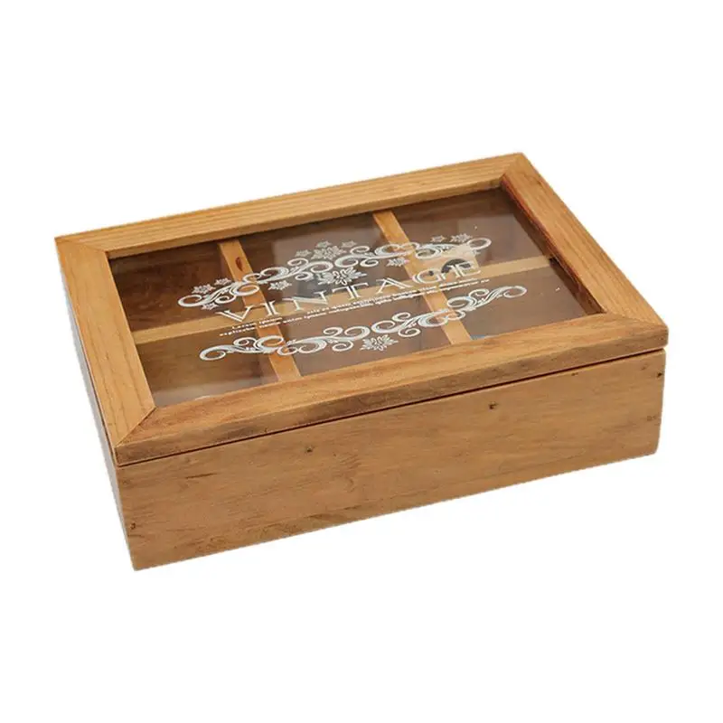 Jewelry Display Case | 6 Grid Retro Dustproof Jewelry Boxes With Transparent Lid | Wooden Storage Box Elegant Jewelry Organizer
Jewelry Display Case | 6 Grid Retro Dustproof Jewelry Boxes With Transparent Lid | Wooden Storage Box Elegant Jewelry Organizer