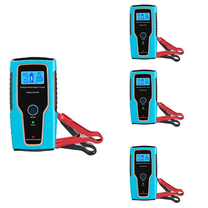100AH 12V 6A Car Battery Charger Pulse Repair 100V-250V Automatic Charger For Car Motorcycle Lead Acid
100AH 12V 6A Car Battery Charger Pulse Repair 100V-250V Automatic Charger For Car Motorcycle Lead Acid