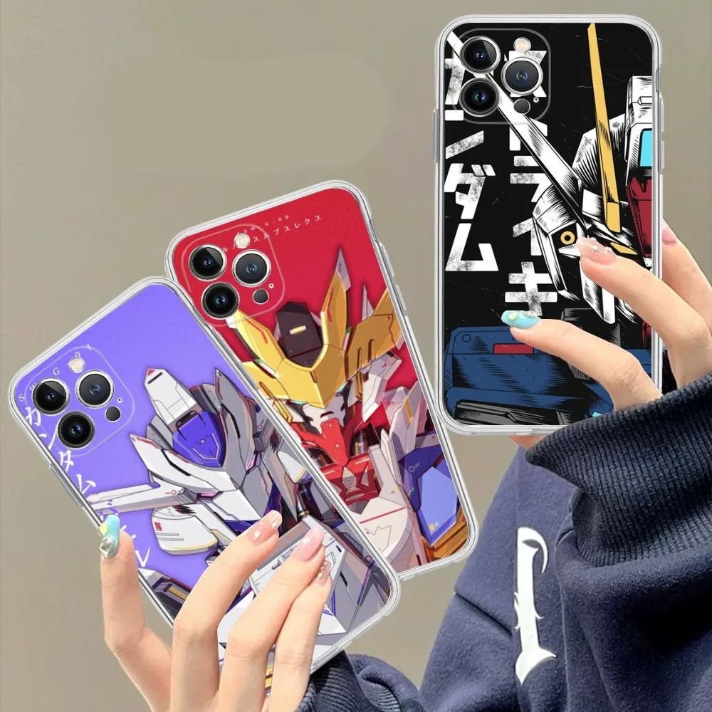 

Anime G-Gundams Mousepad For iPhone 15 13 14 Pro Max XS XR 12 11 Pro 13 Mini 6 7 8 Plus Clear Back Cover Capa