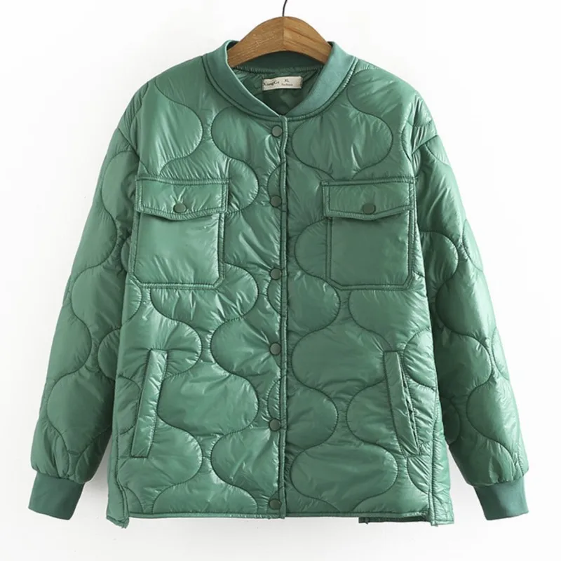 Plus Size Parkas Women Clothing Winter Fashion Shiny Warm Wadded Jacket Long Sleeve Baseball Collar Cotton-Padded Coat
Plus Size Parkas Women Clothing Winter Fashion Shiny Warm Wadded Jacket Long Sleeve Baseball Collar Cotton-Padded Coat
