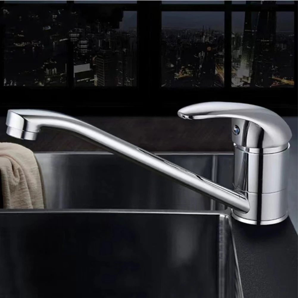 Kitchen Faucet Long Spout Single Lever Mixer Tap Chrome Plated Swivel Hot Cold Water Sink Kitchen Tap
Kitchen Faucet Long Spout Single Lever Mixer Tap Chrome Plated Swivel Hot Cold Water Sink Kitchen Tap