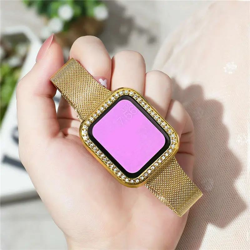 for Apple Watch Series 7 6 5 4 3 2 SE Set Stainless Steel Protective Case Band Strap Bracelet Cover
for Apple Watch Series 7 6 5 4 3 2 SE Set Stainless Steel Protective Case Band Strap Bracelet Cover