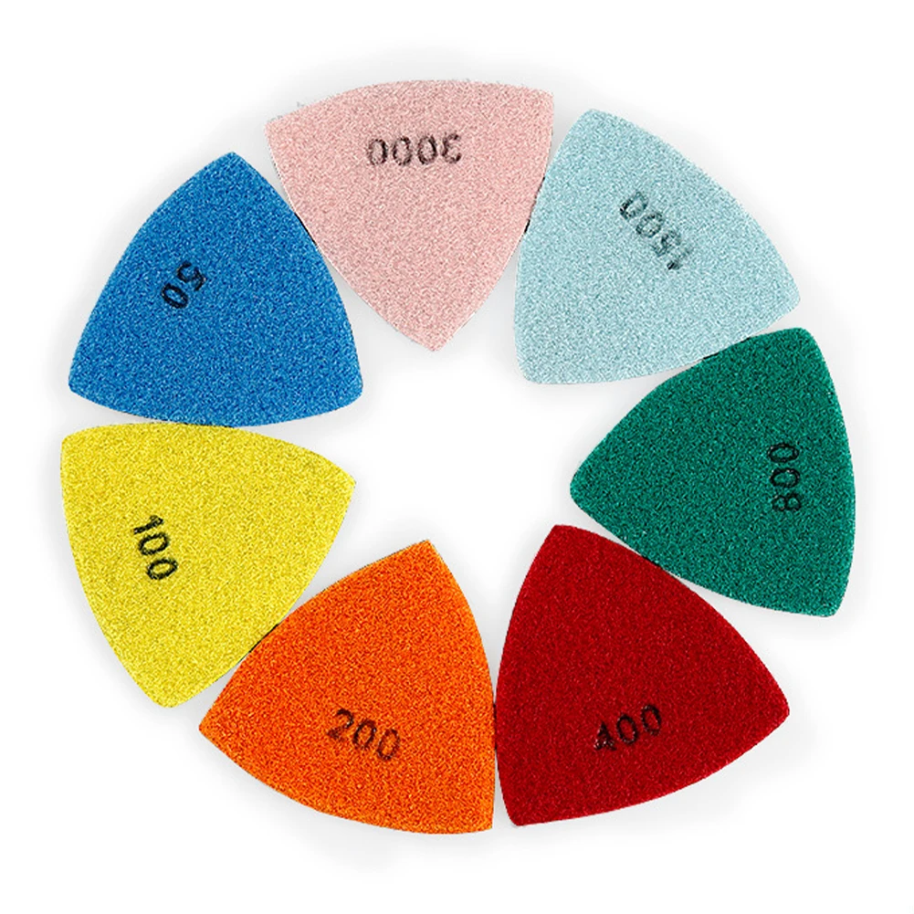 1pcs 90mm Triangle Diamond Dry Polishing Pads For Granite Marble Concrete Stone Sanding Pads Polishing Disc Tool
1pcs 90mm Triangle Diamond Dry Polishing Pads For Granite Marble Concrete Stone Sanding Pads Polishing Disc Tool
