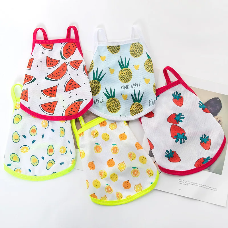 Breathable Mesh Puppy Summer Clothes Chihuahua Cartoon Fruit Printing Cat Vest Cool T-Shirt for Dogs Lightweight Pet Accessories
Breathable Mesh Puppy Summer Clothes Chihuahua Cartoon Fruit Printing Cat Vest Cool T-Shirt for Dogs Lightweight Pet Accessories