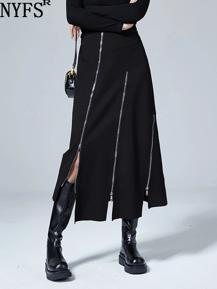 NYFS 2023 New Autumn High Waist All-Match Woman Skirt Black Irregular Slim Hip Wrap Skirts Faldas Mujer Saias
NYFS 2023 New Autumn High Waist All-Match Woman Skirt Black Irregular Slim Hip Wrap Skirts Faldas Mujer Saias