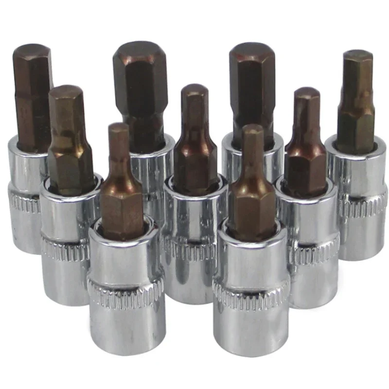 1/4'' Dr Hex Allen Key Bit Socket Tools H2mm/2.5mm/3mm/4mm/5mm/6mm/7mm/8mm/10mm Replacement Bit Socket 1PCS 37mm
1/4'' Dr Hex Allen Key Bit Socket Tools H2mm/2.5mm/3mm/4mm/5mm/6mm/7mm/8mm/10mm Replacement Bit Socket 1PCS 37mm
