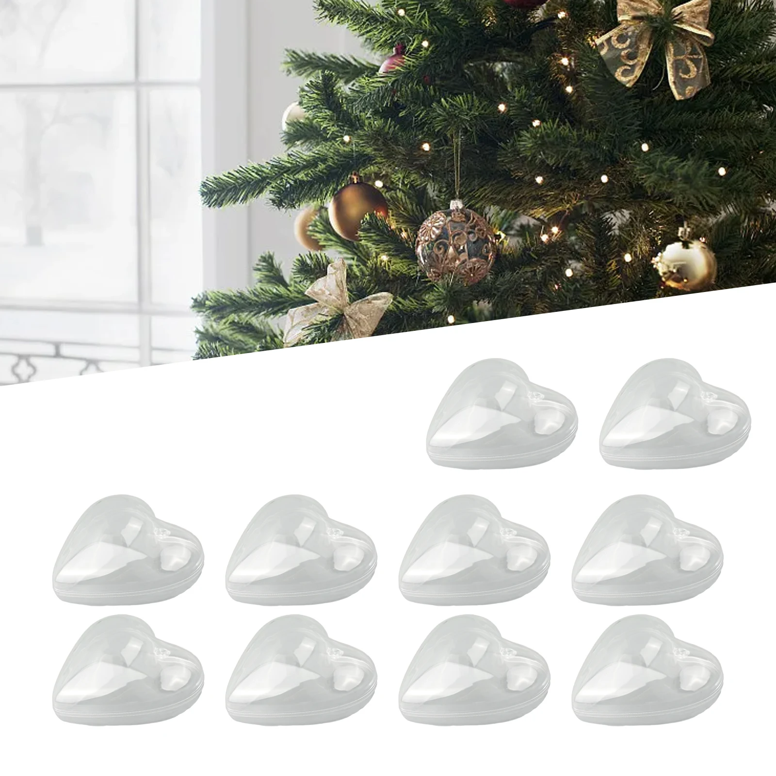 Clear Fillable Heart Baubles Plastic Wedding Favours For Christmas Tree Decorations Pendant And Drop Ornaments Festive Supplies
Clear Fillable Heart Baubles Plastic Wedding Favours For Christmas Tree Decorations Pendant And Drop Ornaments Festive Supplies