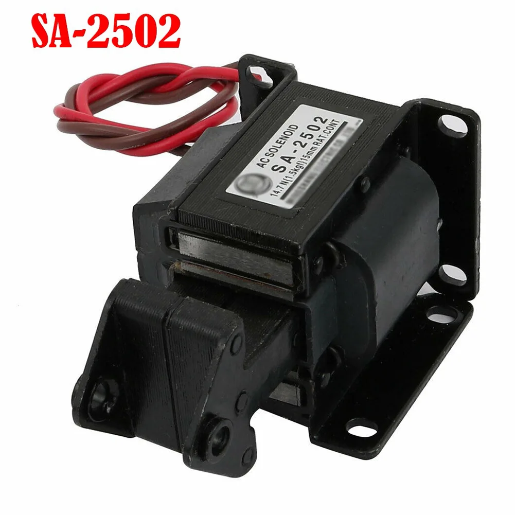 AC Solenoid Electromagnet AC220V 15mm 15N Push Pull Type Frame AC Solenoid Electromagnet Magnet SA-2502 Pump Parts
AC Solenoid Electromagnet AC220V 15mm 15N Push Pull Type Frame AC Solenoid Electromagnet Magnet SA-2502 Pump Parts