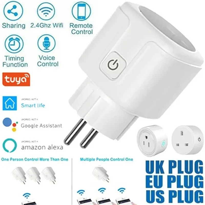 Wifi Smart Socket EU/US/UK WiFi Smart Plug Power Monitoring Timing Function Voice Control APP Control for Alexa Google Home
Wifi Smart Socket EU/US/UK WiFi Smart Plug Power Monitoring Timing Function Voice Control APP Control for Alexa Google Home