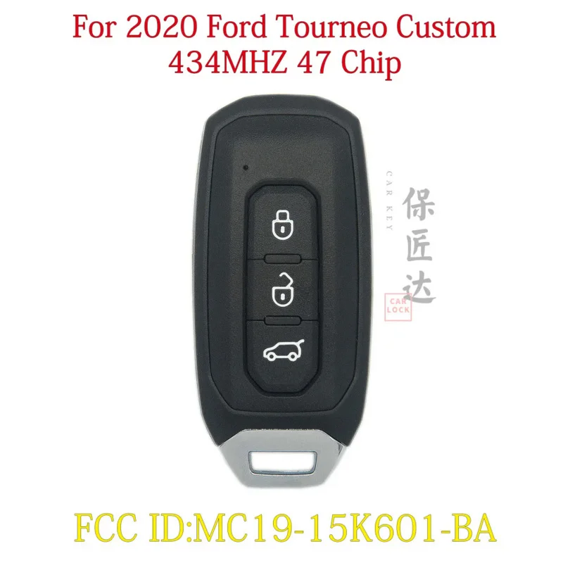 

Baojiangda Original Key Fit For Ford 2020 Ford Tourneo Territory Custom Car Key Remote 434mhz 4A With Blade MC19-15K601-BA