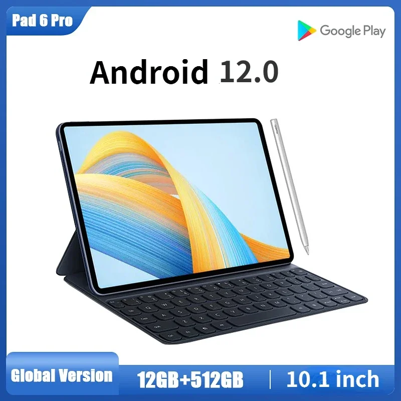 

2024 Global Version 10.1 Inch 12G+512GB Tablet PC Ten Core WiFi Tablet PC Android 12.0 Dual SIM Camera 4G IPS Call Phone Tablet