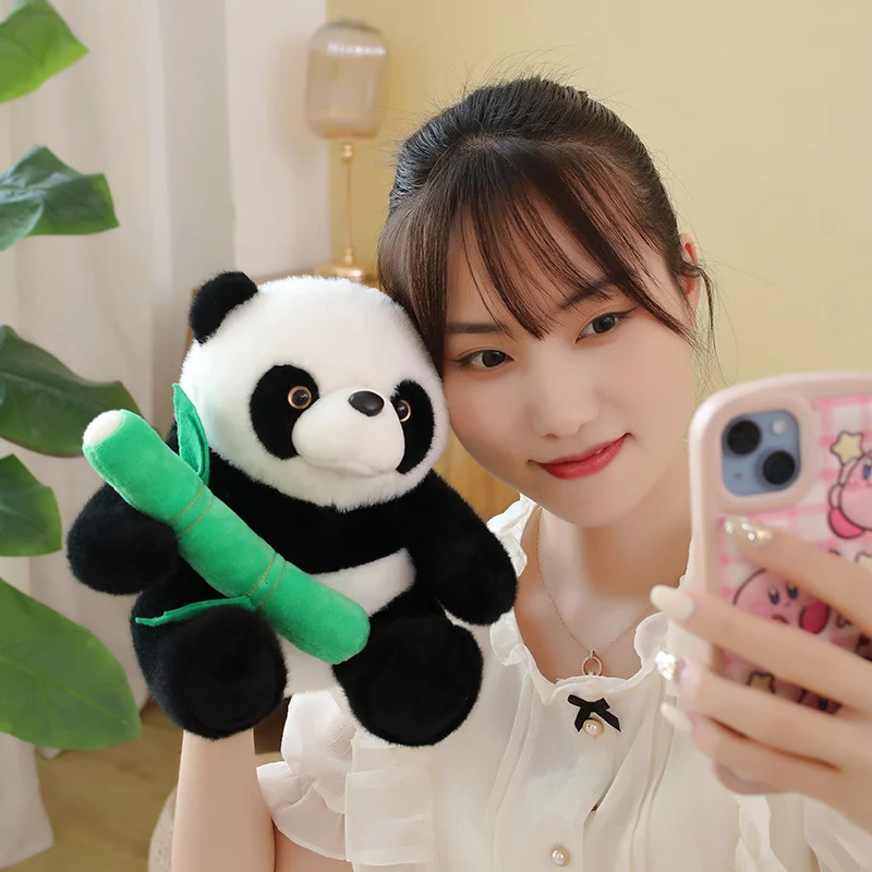 25/30cm Simulation Kawaii Soft Fluffy Stuffed Panda Holding Bamboo Shoots Toys Girls Baby Accompany Birthday Elegant Gift
25/30cm Simulation Kawaii Soft Fluffy Stuffed Panda Holding Bamboo Shoots Toys Girls Baby Accompany Birthday Elegant Gift