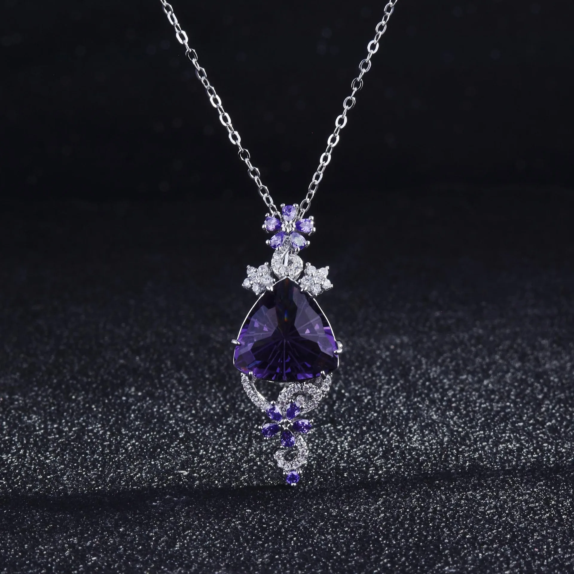 Genuine 925 Sterling Silver Amethyst Pendant Necklaces for Women Fine CN(Origin) Luxury Jewelry Amethyst Gemstone Necklaces Girl
Genuine 925 Sterling Silver Amethyst Pendant Necklaces for Women Fine CN(Origin) Luxury Jewelry Amethyst Gemstone Necklaces Girl