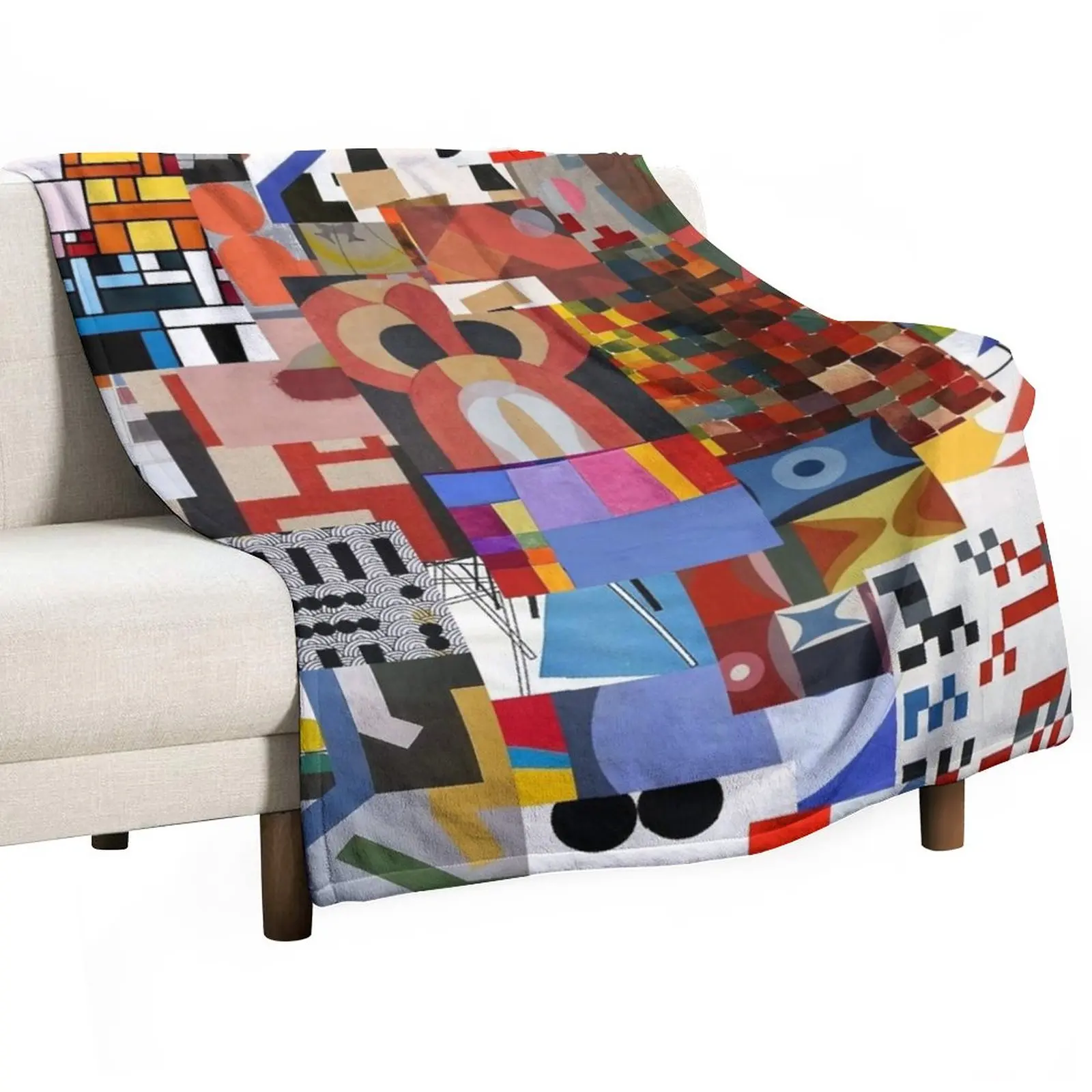 

Sophie Taeuber-Arp Throw Blanket Decorative Sofa Blanket Blanket Fluffy Soft Plaid Bed linens