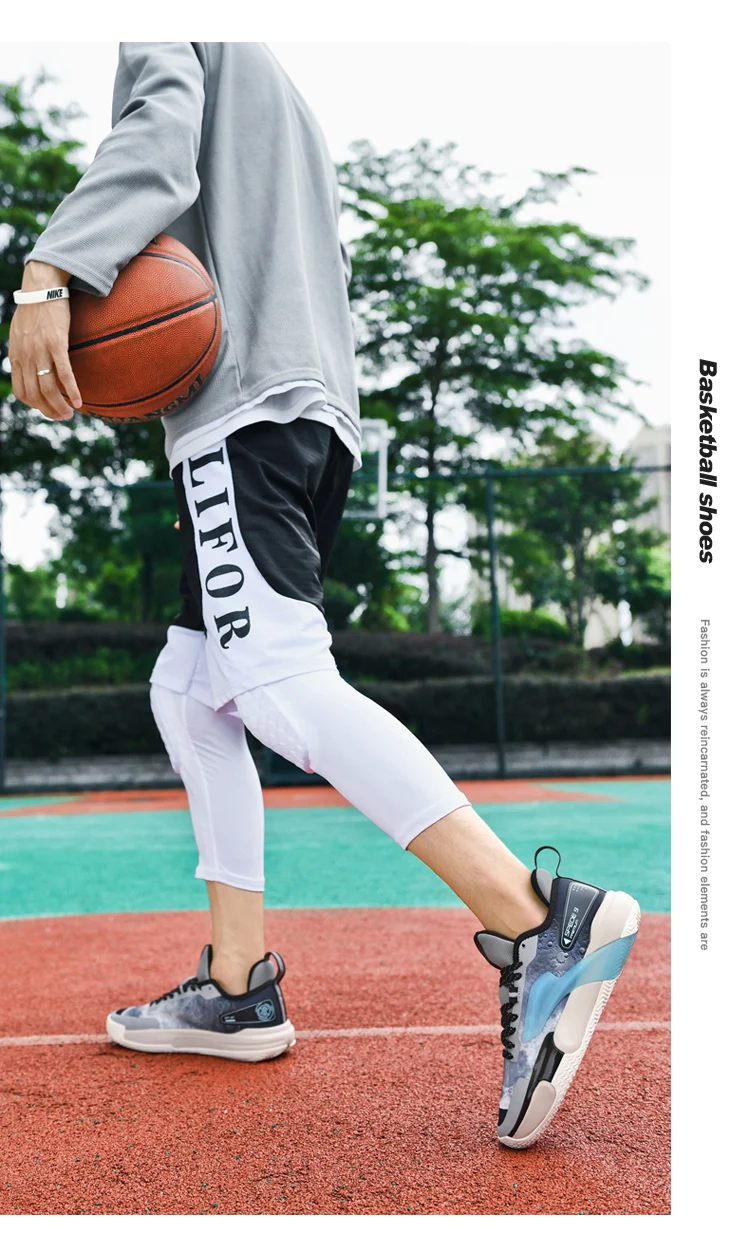 Tênis de basquete casual masculino e feminino, tênis de combate almofadado baixo, com tendência além das fronteiras, tamanho grande, novo, verão Tênis de basquete casual masculino e feminino, tênis de combate almofadado baixo, com tendência além das fronteiras, tamanho grande, novo, verão