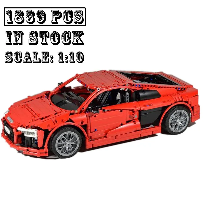 Новинка, модель автомобиля в масштабе 1:10 стандарта R8 V10, детские строительные блоки, обучающая игрушка, подарки на день рождения
Новинка, модель автомобиля в масштабе 1:10 стандарта R8 V10, детские строительные блоки, обучающая игрушка, подарки на день рождения