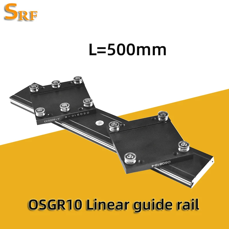 

50mm width Aluminum roller linear guide rail external dual axis linear guide OSGR10 L=500mm with OSGB10-6UU rail block