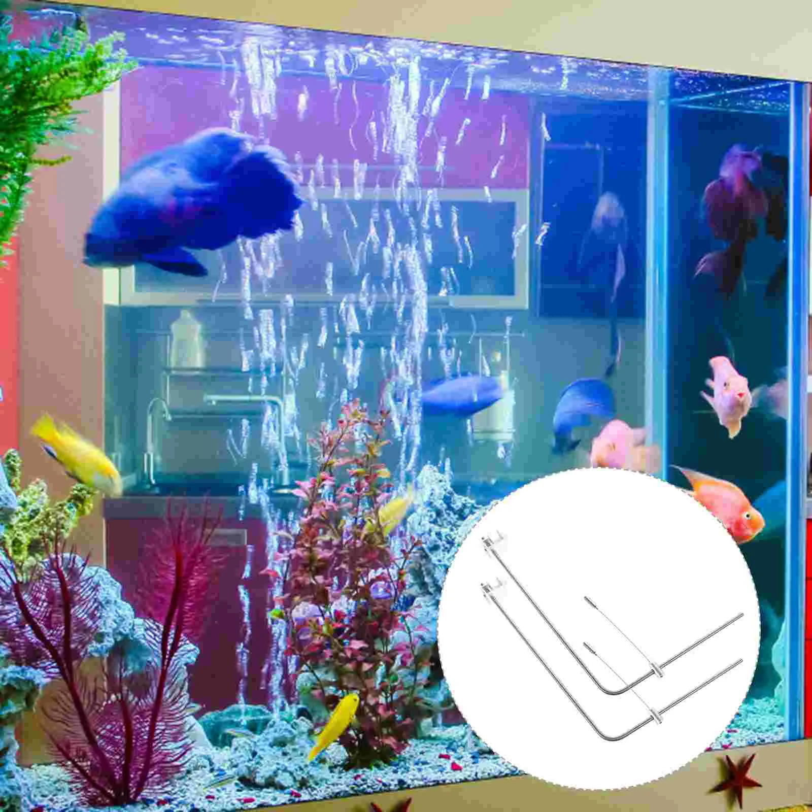 Practical Aquarium Light Rack Universal Fish Tank Hanging Bracket Accessory Silver Without Lightings Pulley Shape Random
Practical Aquarium Light Rack Universal Fish Tank Hanging Bracket Accessory Silver Without Lightings Pulley Shape Random