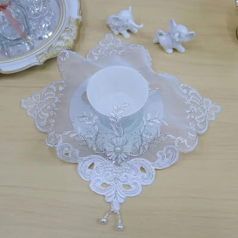 Table decoration and accessories white flower beads Embroidery table cloth cover wedding kitchen Christmas tea dining tablecloth
Table decoration and accessories white flower beads Embroidery table cloth cover wedding kitchen Christmas tea dining tablecloth