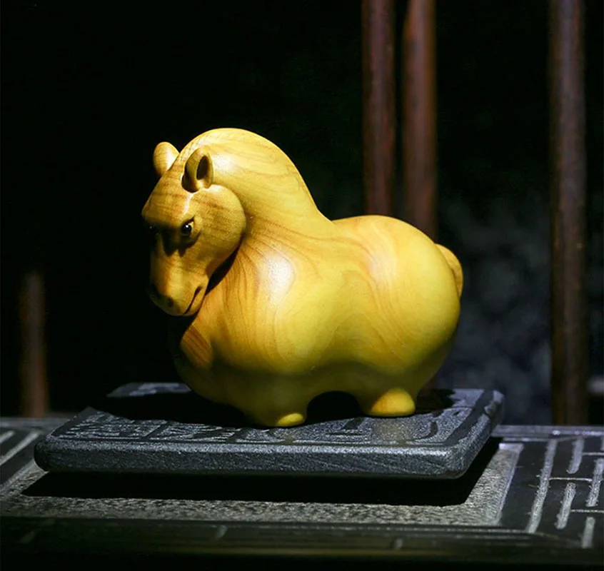 XS511- 7 CM Fat Horse Boxwood Sculpture Feng Shui Wood Carving Tang Dynasty Zodiac Animal Statue Collection Ornaments
XS511- 7 CM Fat Horse Boxwood Sculpture Feng Shui Wood Carving Tang Dynasty Zodiac Animal Statue Collection Ornaments