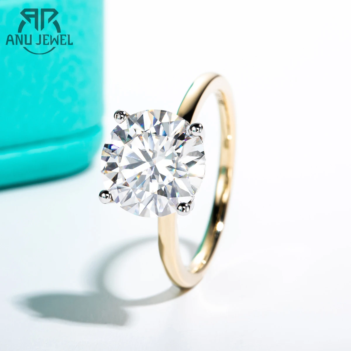 AnuJewel Real 18K White Gold 3ct D Color Moissanite Engagement Rings With Certificate Gold Wedding Band Rings Jewelry Wholesale
AnuJewel Real 18K White Gold 3ct D Color Moissanite Engagement Rings With Certificate Gold Wedding Band Rings Jewelry Wholesale
