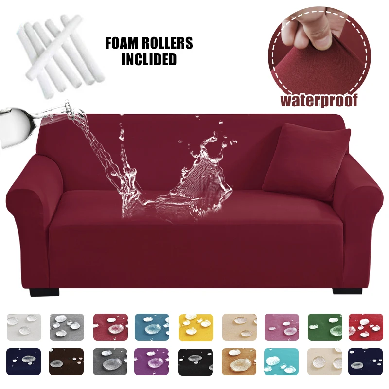 

Waterproof Sofa Slipcover Elastic Thin Sofa Covers for Living Room Pets Chair Couch Cover 1/2/3/4 Seats Furniture Protector 1PC
