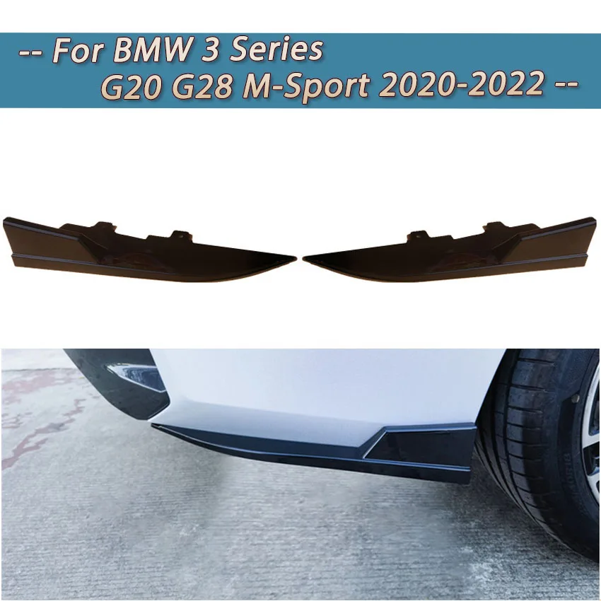 For BMW 3 Series G20 G28 325 330 M-Sport 2019-2024 Rear Bumper Splitter Side Spoiler Canards Apron Cover Sticker Car Accessories
For BMW 3 Series G20 G28 325 330 M-Sport 2019-2024 Rear Bumper Splitter Side Spoiler Canards Apron Cover Sticker Car Accessories