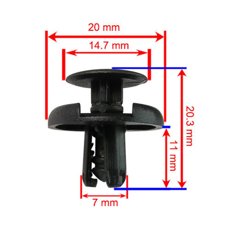 20Pcs 7mm Diameter Black Vehicle Car Bumper Door Panel Fender Liner Clips Retainer Plastic Auto Fasteners Rivets Clip For Toyota
20Pcs 7mm Diameter Black Vehicle Car Bumper Door Panel Fender Liner Clips Retainer Plastic Auto Fasteners Rivets Clip For Toyota