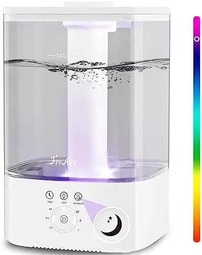 Mist Humidifiers for Bedroom, 3.5L Smart 25dB MAX-Quiet Air Humidifier for baby with Top-Fill,40H working,8 Color Light,Ultrason
Mist Humidifiers for Bedroom, 3.5L Smart 25dB MAX-Quiet Air Humidifier for baby with Top-Fill,40H working,8 Color Light,Ultrason