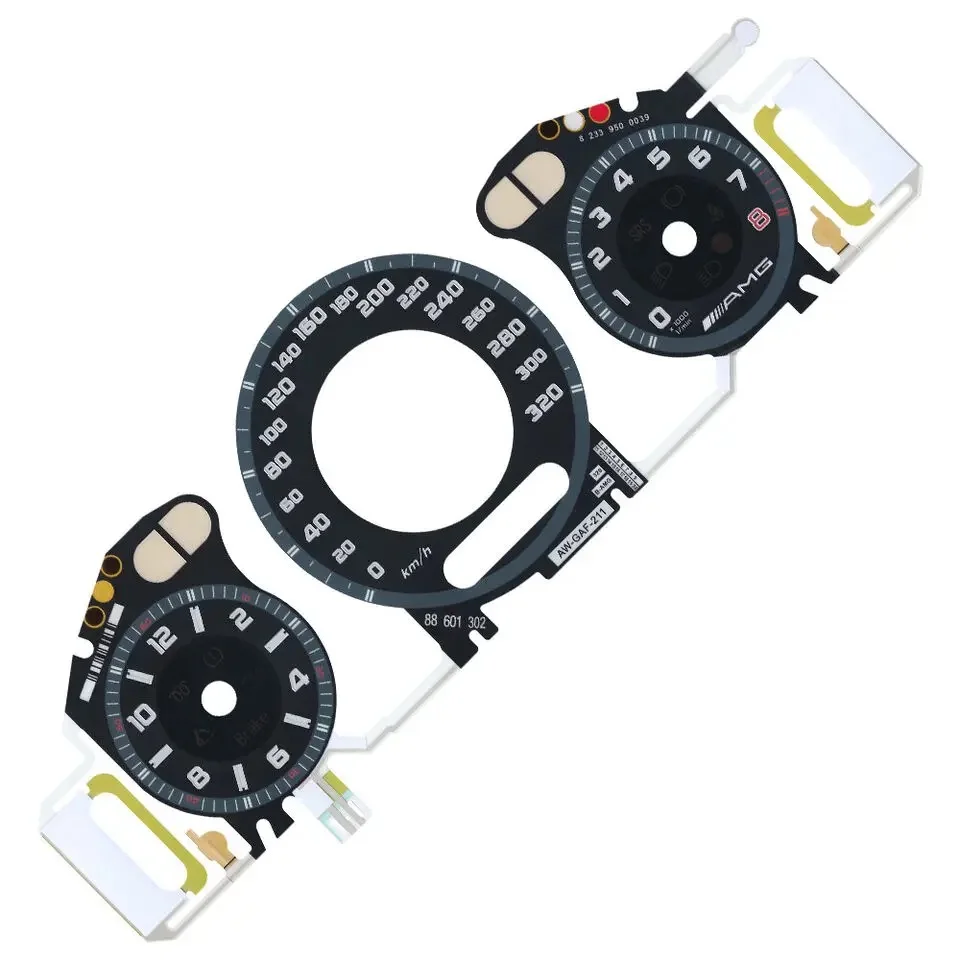 Gauge Face with EL Cold Light Panel for Mercedes W211 W209 C219 320KM AMG Black
Gauge Face with EL Cold Light Panel for Mercedes W211 W209 C219 320KM AMG Black