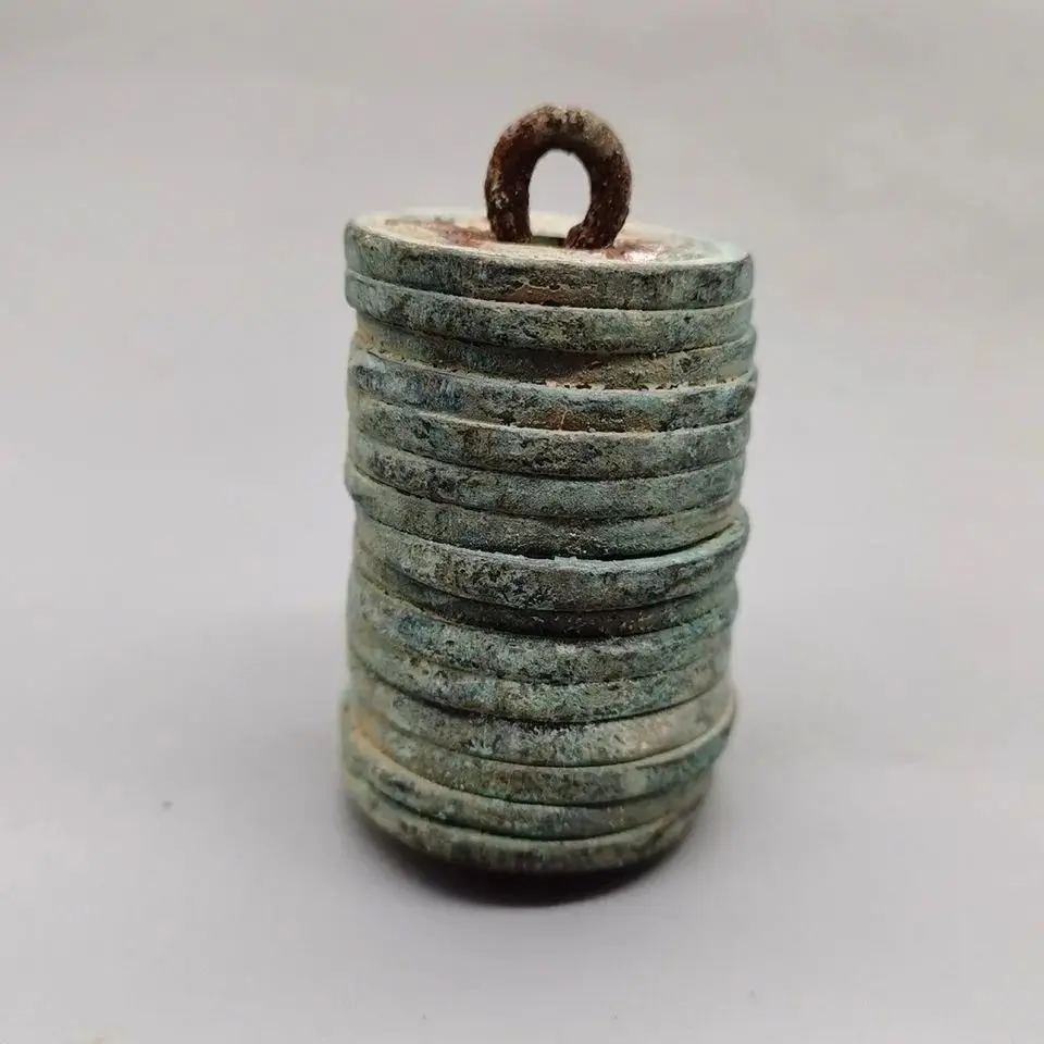 

Ancient Chinese coins ten emperors of the Qing Dynasty Bobbin money string hanging money old bobbin money old coin decoration