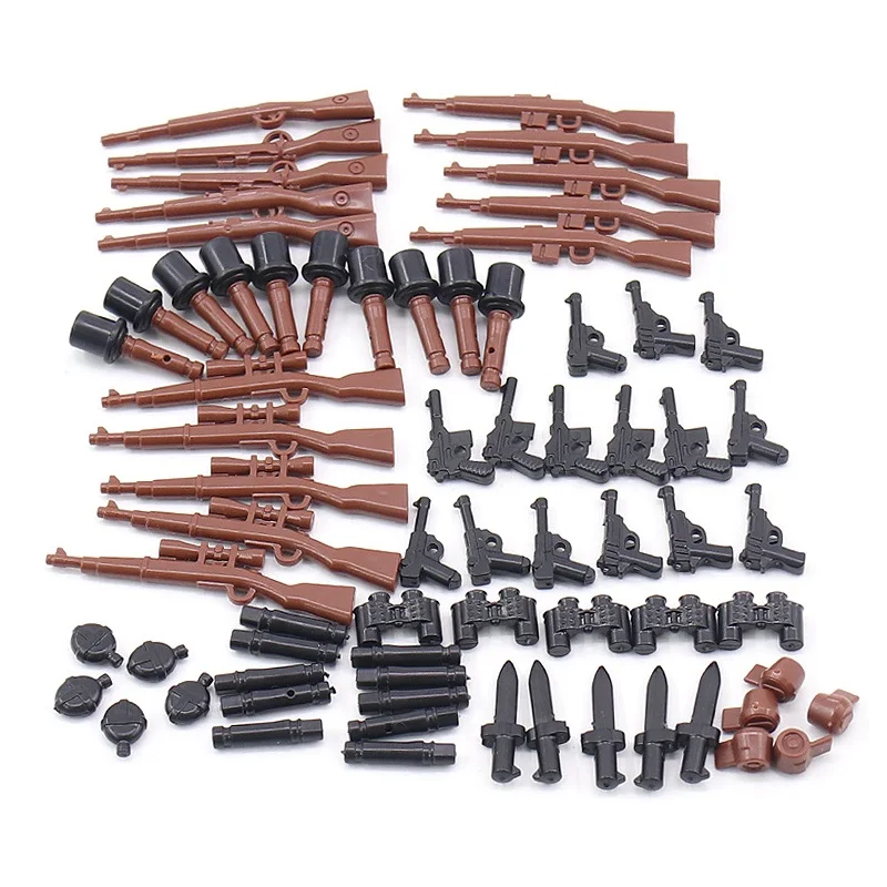 

Special Forces Figures Accessories Military WW2 Weapon MOC Soldiers SWAT Guns Army Police German 98K Parts Building Bricks Toy