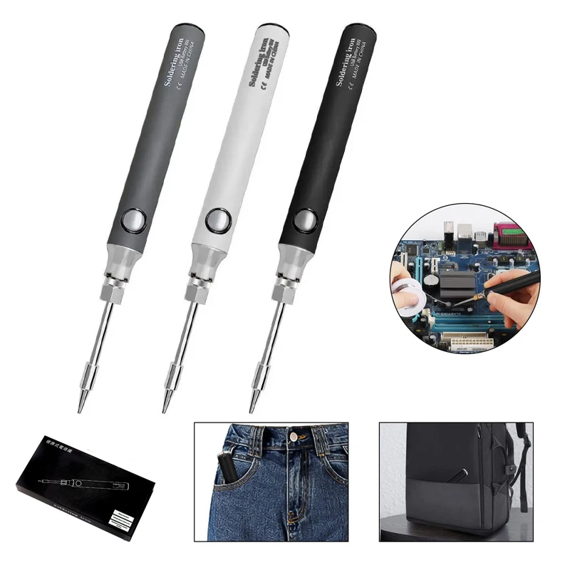 Wireless Charging Electric Soldering Iron Solder Iron USB 5V 8W Fast Charging lithium battery Portable Repair Welding Tools
Wireless Charging Electric Soldering Iron Solder Iron USB 5V 8W Fast Charging lithium battery Portable Repair Welding Tools