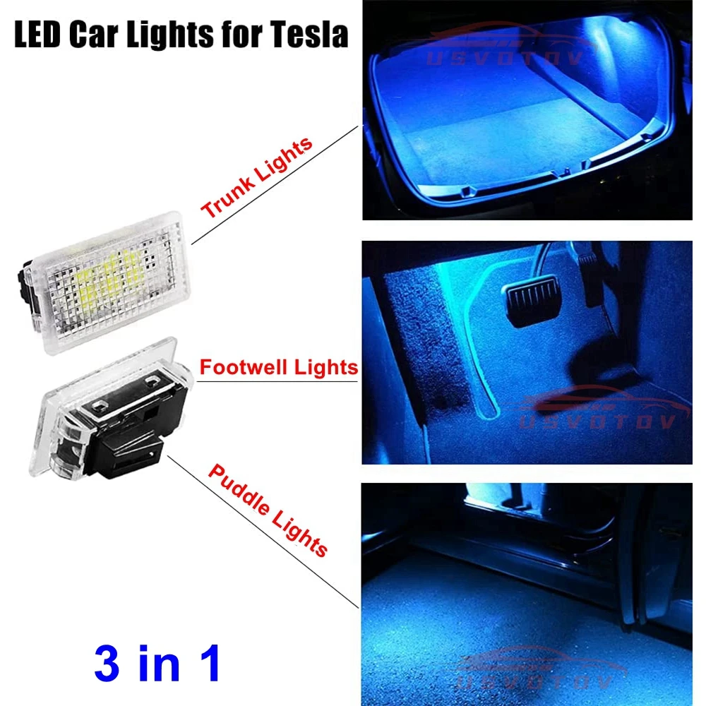 Tesla Model 3 Y X S Replacement OEM Factory Dim Lamps To Brighter LED Atmosphere Lights Car Footwell Door Puddle Trunk Bulb 1PCS
Tesla Model 3 Y X S Replacement OEM Factory Dim Lamps To Brighter LED Atmosphere Lights Car Footwell Door Puddle Trunk Bulb 1PCS