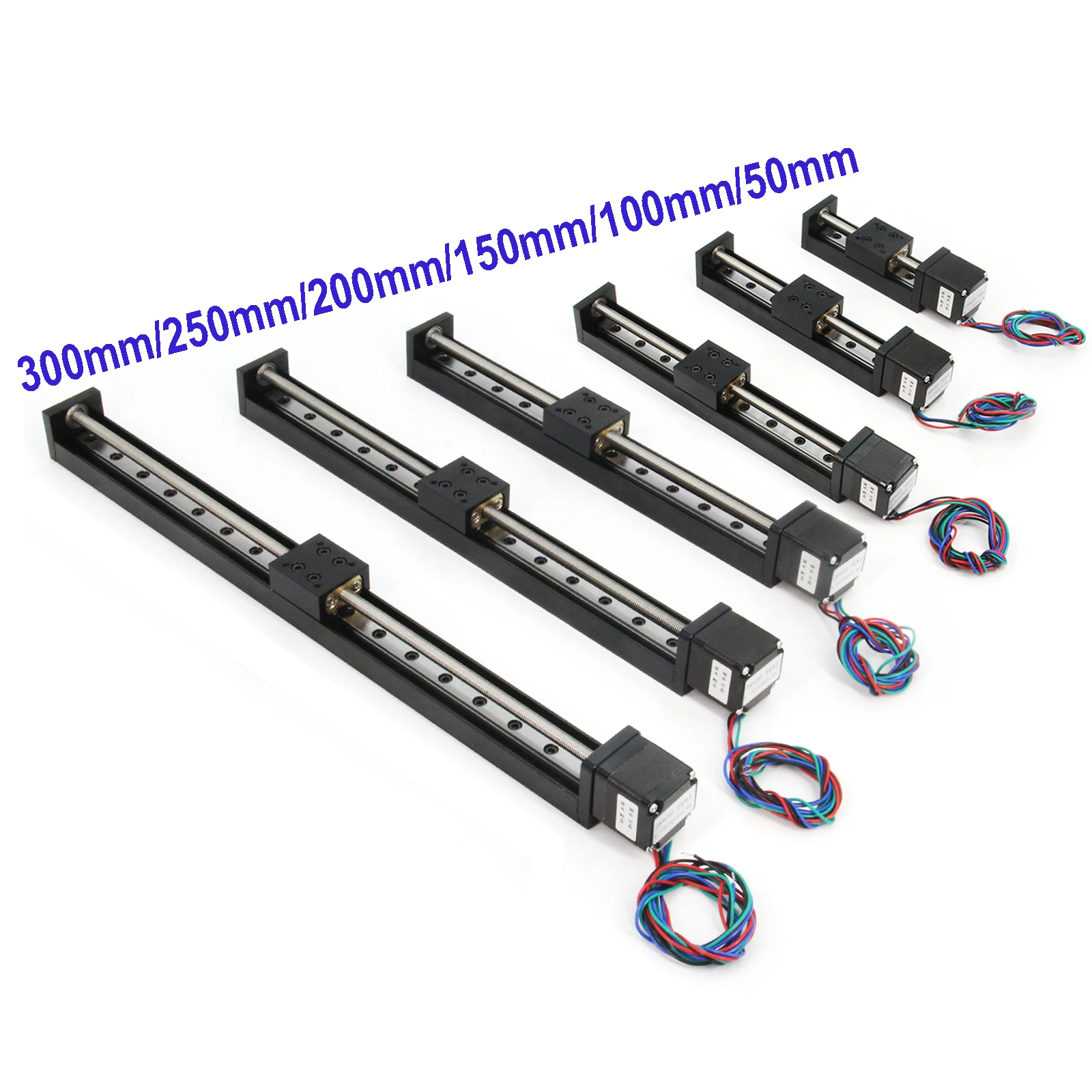 Мини-линейная направляющая для 3D-принтера с ЧПУ, Т-образный шаговый двигатель, линейный привод, ход 50-300 мм, скользящий стол и шаговый двигатель Nema11 
Мини-линейная направляющая для 3D-принтера с ЧПУ, Т-образный шаговый двигатель, линейный привод, ход 50-300 мм, скользящий стол и шаговый двигатель Nema11