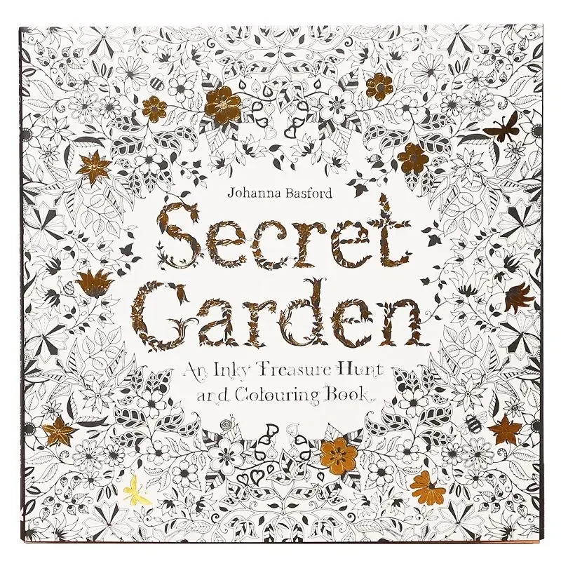 

Книжка-раскраска «секретный сад», английская версия