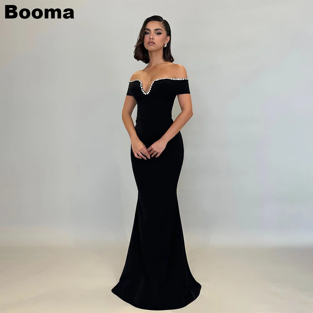 Booma Black Elegant Mermaid Formal Dresses Off Shoulder Beading Women's Evening Dress Floor Length Party Prom Gowns Bespoke
Booma Black Elegant Mermaid Formal Dresses Off Shoulder Beading Women's Evening Dress Floor Length Party Prom Gowns Bespoke