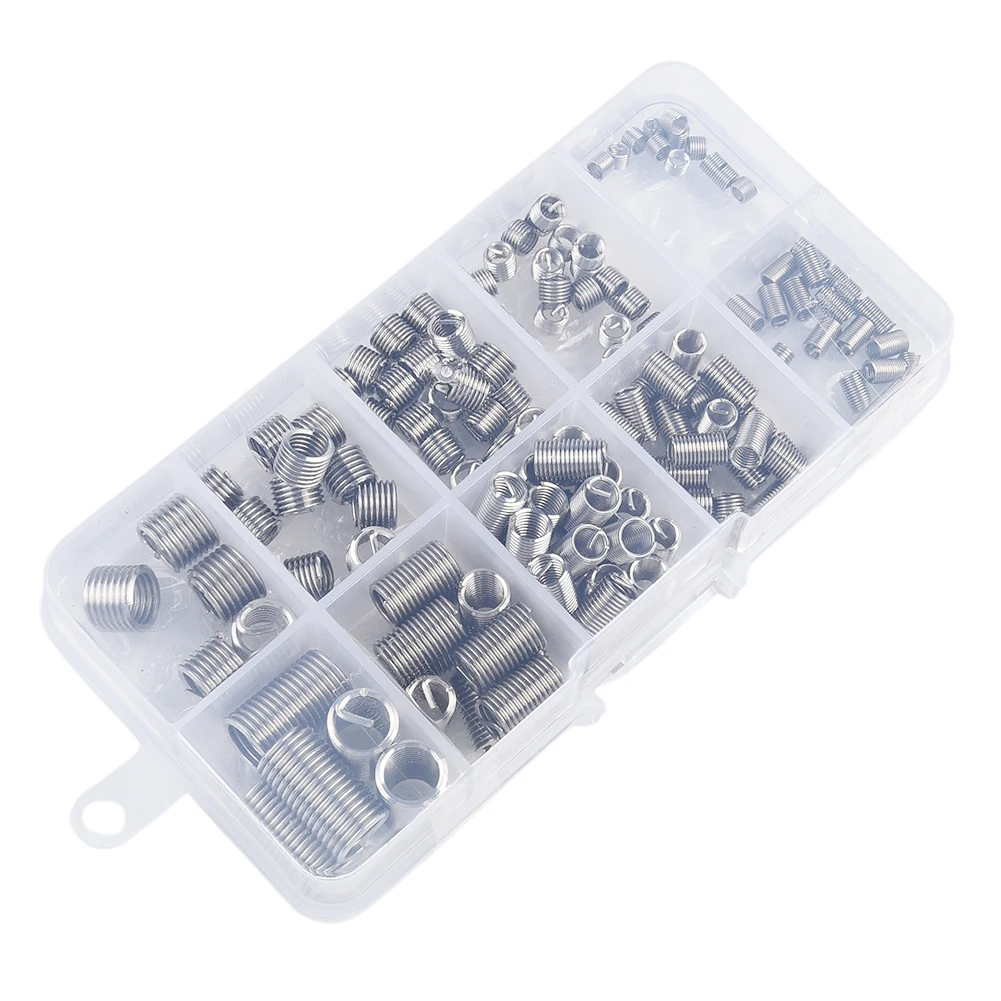 Brand New Threaded Inserts Thread Repair 304 Stainless Steel Car Accessories Car Parts Helicoil Avoid Workpiece Loss
Brand New Threaded Inserts Thread Repair 304 Stainless Steel Car Accessories Car Parts Helicoil Avoid Workpiece Loss
