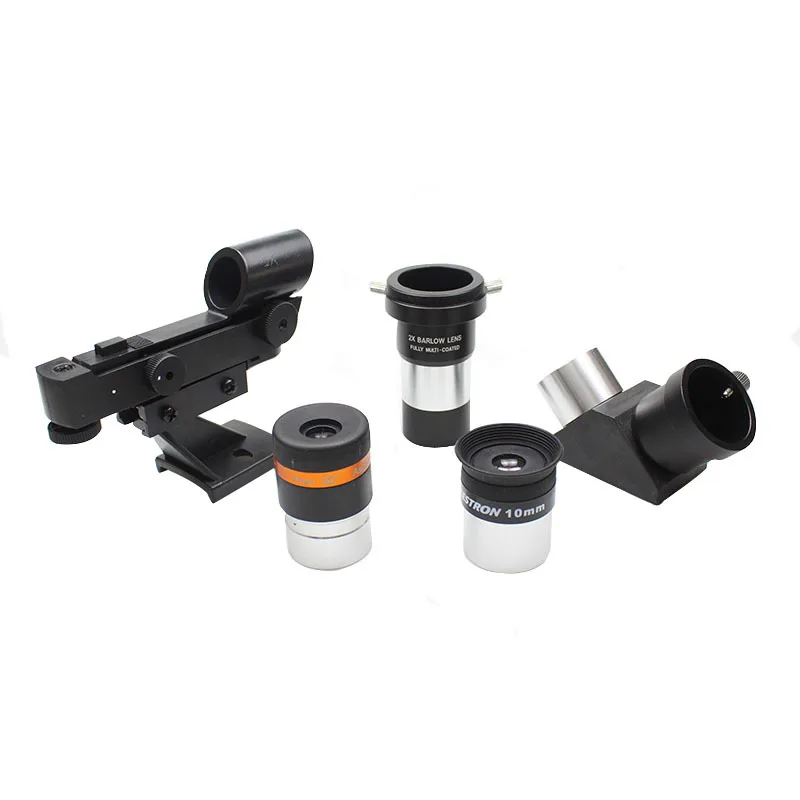 Celestron 62° 4mm Wide Angle 10mm Eyepiece 2x Barlow Lens 1.25" 90 Prism Zenith Mirror StarPointer Finderscope for Telescope
Celestron 62° 4mm Wide Angle 10mm Eyepiece 2x Barlow Lens 1.25" 90 Prism Zenith Mirror StarPointer Finderscope for Telescope