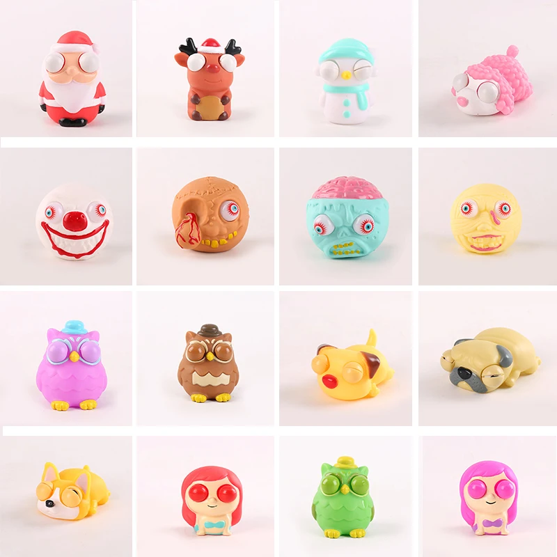 Funny Cartoon Animal Squeeze Antistress Toy Creative Open Eyes Toys Doll Stress Relief The Toy Figure Mermaid, Owl,Dog,Santa Elk
Funny Cartoon Animal Squeeze Antistress Toy Creative Open Eyes Toys Doll Stress Relief The Toy Figure Mermaid, Owl,Dog,Santa Elk