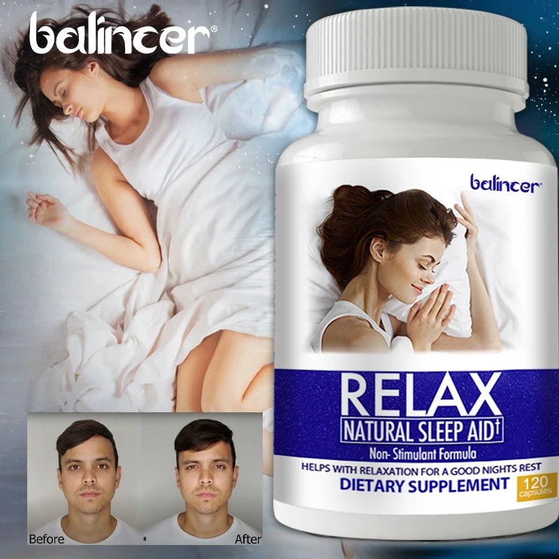 Adult sleep aid, non-habit forming, sleep supplement, promotes longer sleep and relieves stress, rescuing insomnia
Adult sleep aid, non-habit forming, sleep supplement, promotes longer sleep and relieves stress, rescuing insomnia