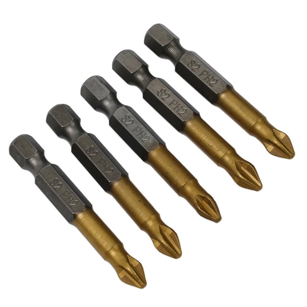 Brand NEW Screwdriver Hand Tools Anti Skid Screwdriver Hexagon PH2 Titanium Coated 1/4in 50mm For Cordless Drills
Brand NEW Screwdriver Hand Tools Anti Skid Screwdriver Hexagon PH2 Titanium Coated 1/4in 50mm For Cordless Drills