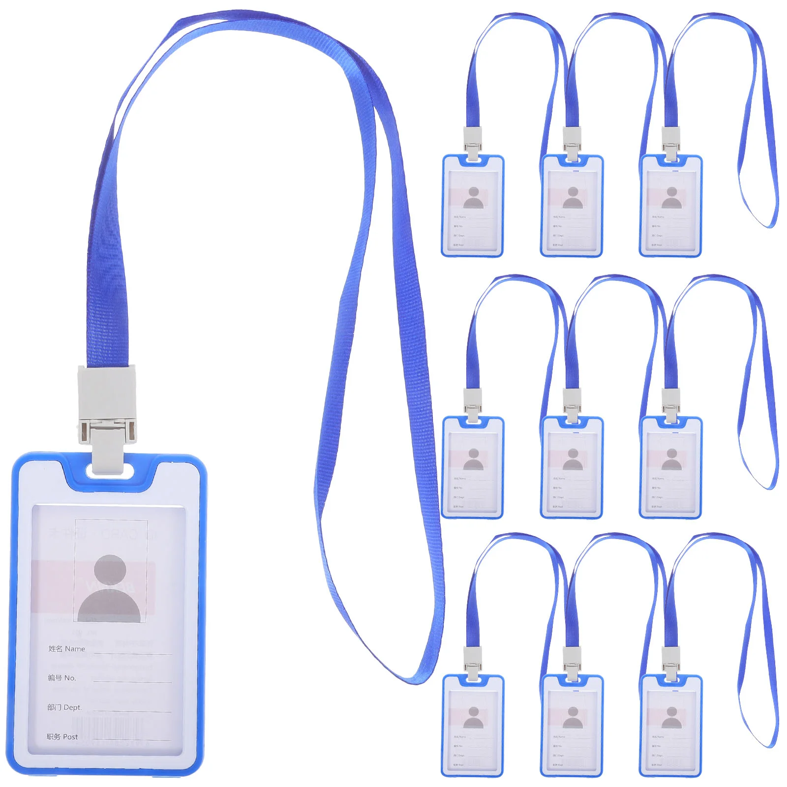 

Вертикальные держатели для ID значков, держатель для карт, ремешок, прозрачный флип-чехол, защитный чехол темно-синего цвета